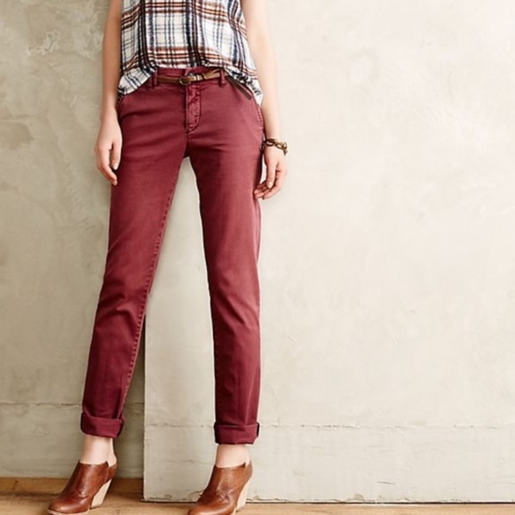Anthropologie Pants - Pilcro and the Letterpress Wine Hyphen Pants, 31
